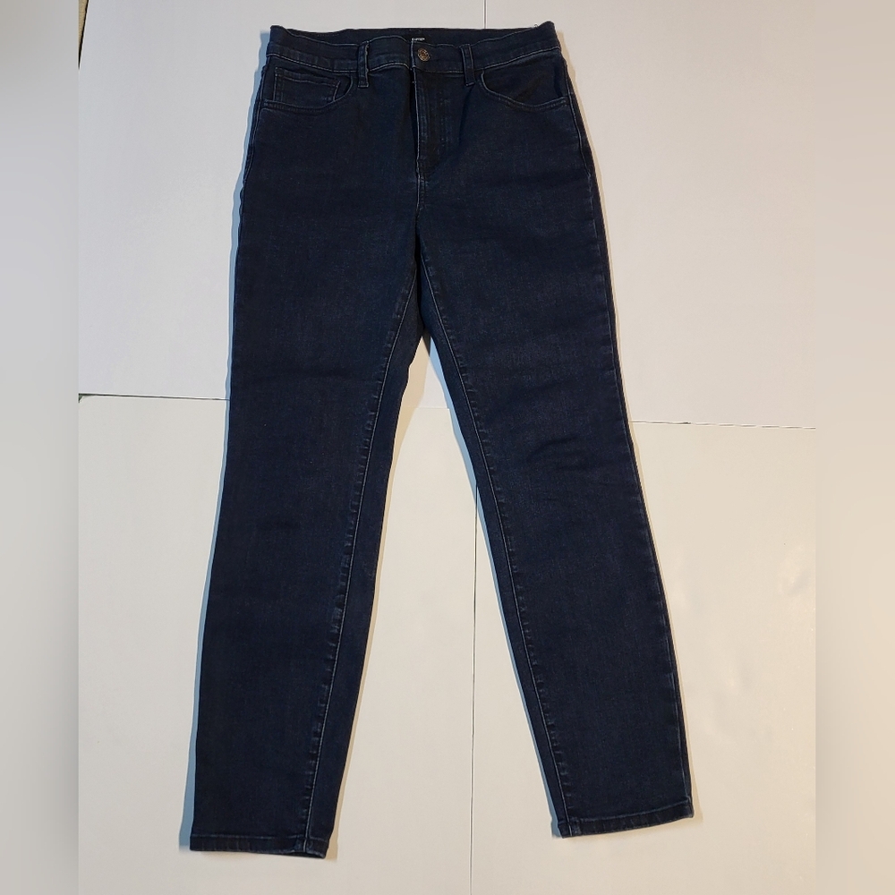Express Mid-Rise Skinny Jean Womens Size 10 Dark Wash Indigo Denim